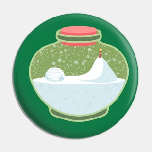 North Pole in a Bottle Pin