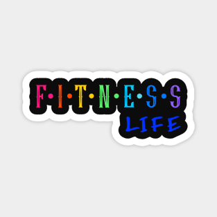 Fitness life style.Fitness training.Healthy life. Magnet