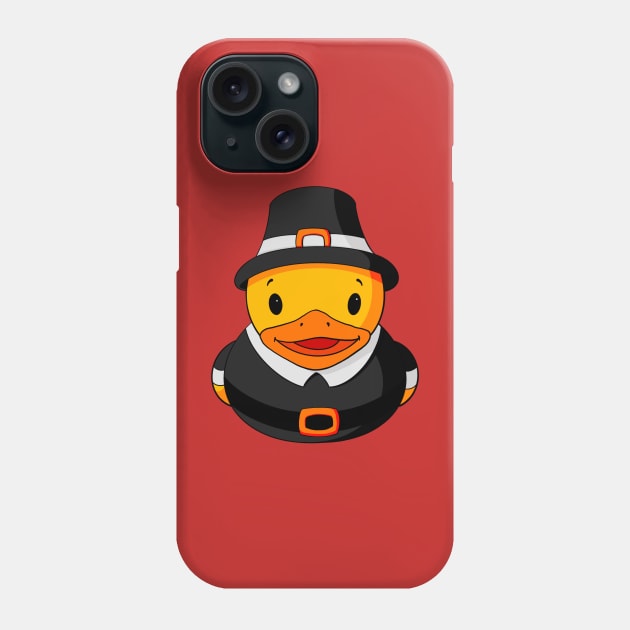 Pilgrim Man Rubber Duck Phone Case by Alisha Ober Designs