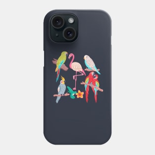 Hand drawn Exotic Bird Colorful Phone Case