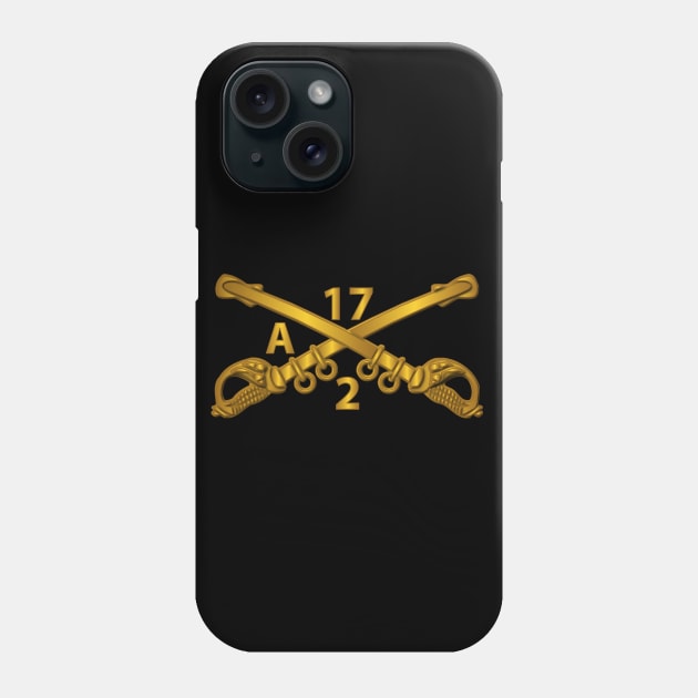 Alpha Troop - 2nd Sqn 17th Cavalry Branch wo Txt Phone Case by twix123844