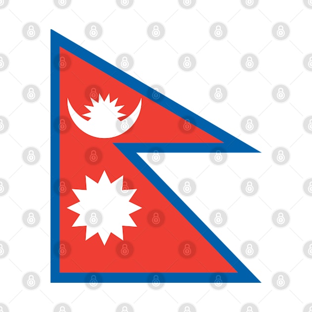 Nepal flag by MAGICLAMB