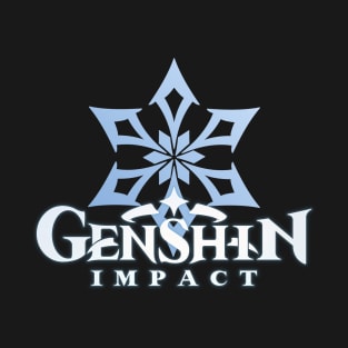 cryo emblem genshin impact T-Shirt