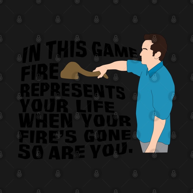 Jeff Probst - Fire Represents Your Life by katietedesco