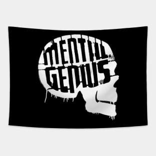 MENTAL GENIUS - Collector white edition Tapestry