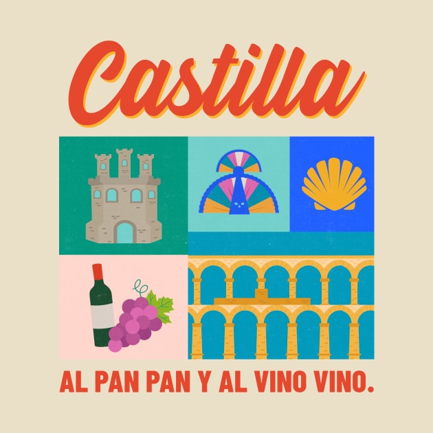 Castilla Spain Espana by Tip Top Tee's