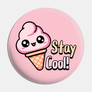 Stay Cool! Cute Ice Cream Puns Pin