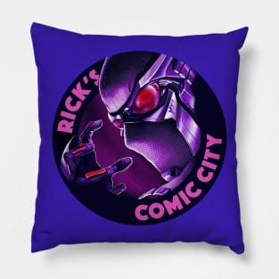 Rick's Comic city 20th anniversary logo Pillow