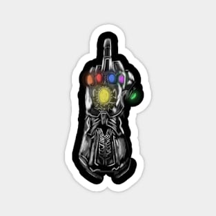 Infinity Gauntlet - Middle Finger Version Magnet