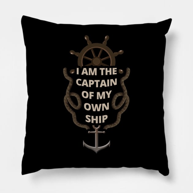 Seaman and The Captain of My Own Ship - Seafarer Pillow by tatzkirosales-shirt-store