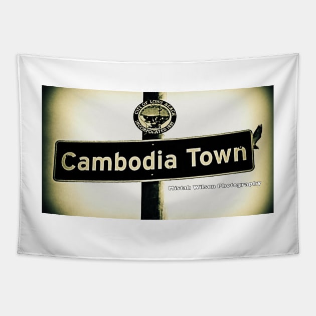 Cambodia Town, Long Beach, CA by Mistah Wilson Tapestry by MistahWilson