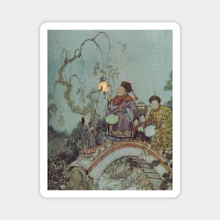 Vintage Fairy Tale, The Nightingale by Edmund Dulac Magnet