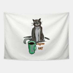 Coffee Kat Tapestry