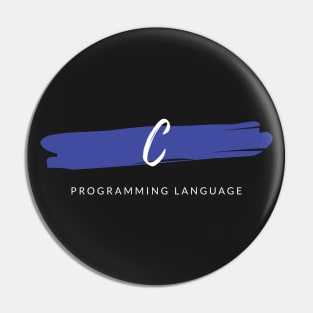 C Programming Language Paint Smear Pin