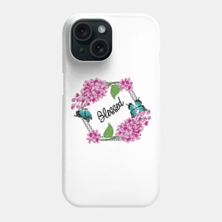 Blessed - Lilacs And Butterflies Phone Case