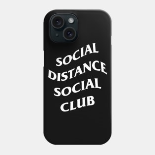 social distance social club dark Phone Case