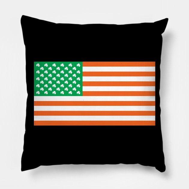 Irish American Flag Pillow by GloopTrekker