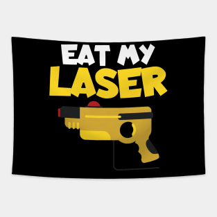 Lasertag eat my laser Tapestry