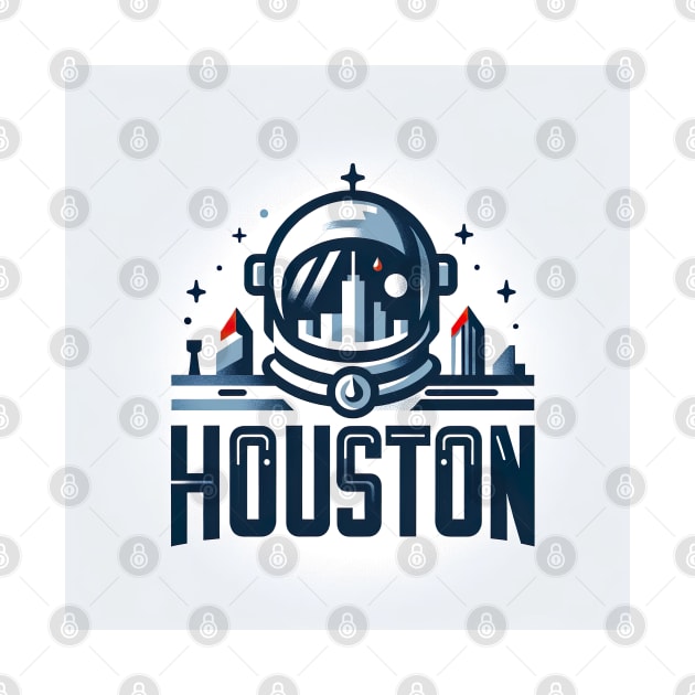 Houston City Illustration by unrealartwork