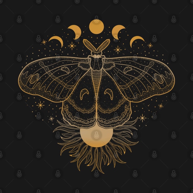 Cecropia Moth | Sun & Moon by CelestialStudio