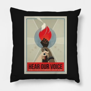 Hear Our Voice Prints, Notebooks, & Mugs Pillow