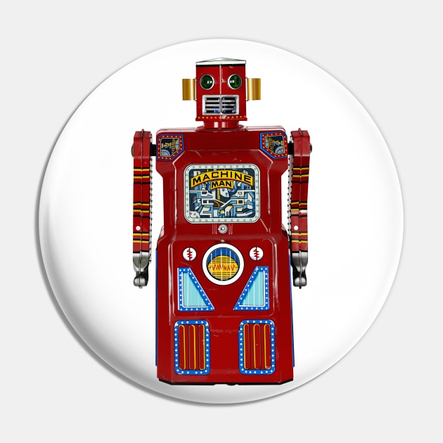 Machine Man Robot Pin by Zippy's House of Mystery