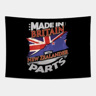 Made In Britain With New Zealander Parts - Gift for New Zealander From New Zealand Tapestry