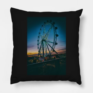 Melbourne Observation Wheel at Night Pillow