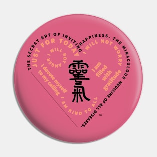 Reiki Love, The Reiki Ideals Pin