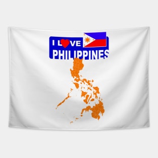 I Love Philippines Tapestry