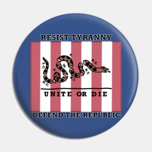 Resist Tyranny (Large Design) Pin