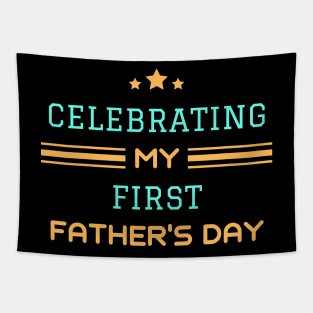 First Time Dad Gift Funny for Father's Day Tapestry