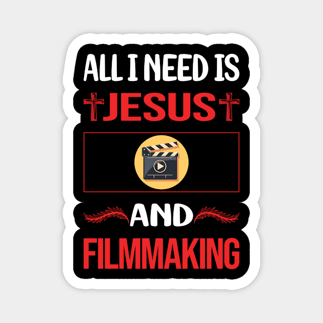 Funny Jesus Filmmaking Filmmaker Film Making Magnet by Happy Life