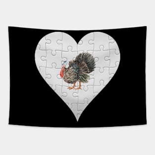 Jigsaw  Turkey Heart Design - Farm Animals Turkey Tapestry