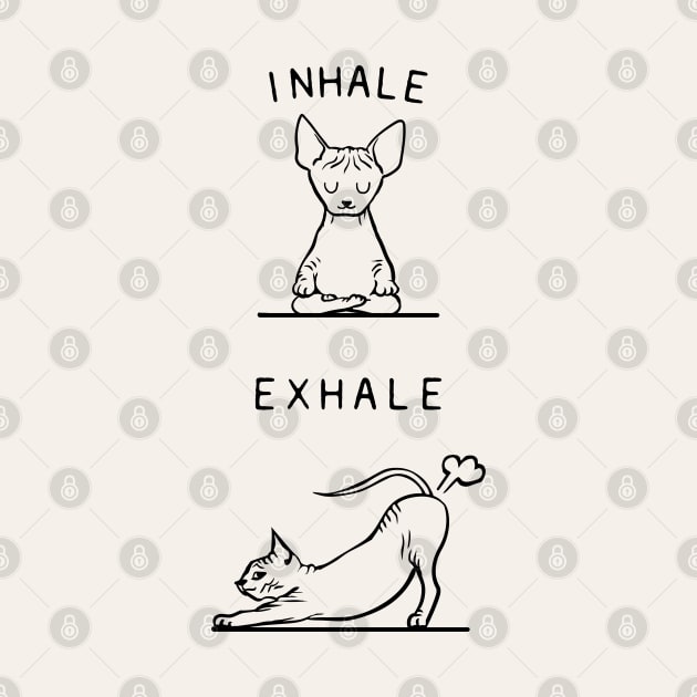 Inhale Exhale Sphynx by huebucket