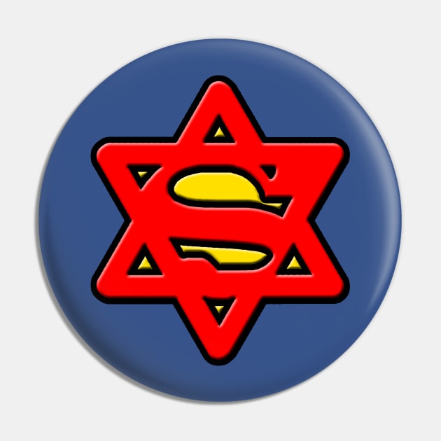 Super Jew Pin by nickbuccelli