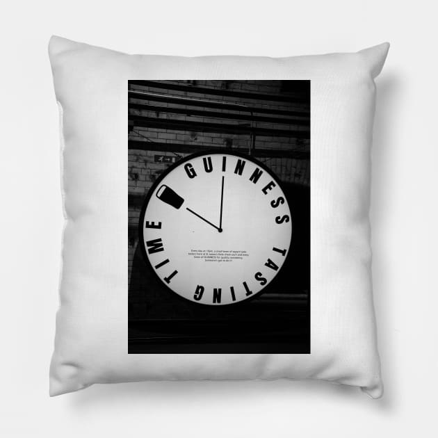 Guinness Tasting Time clock Pillow by irishmurr