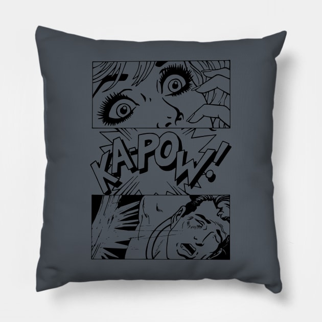 Vintage Comic Book Page Pillow by ashleyboutilier5