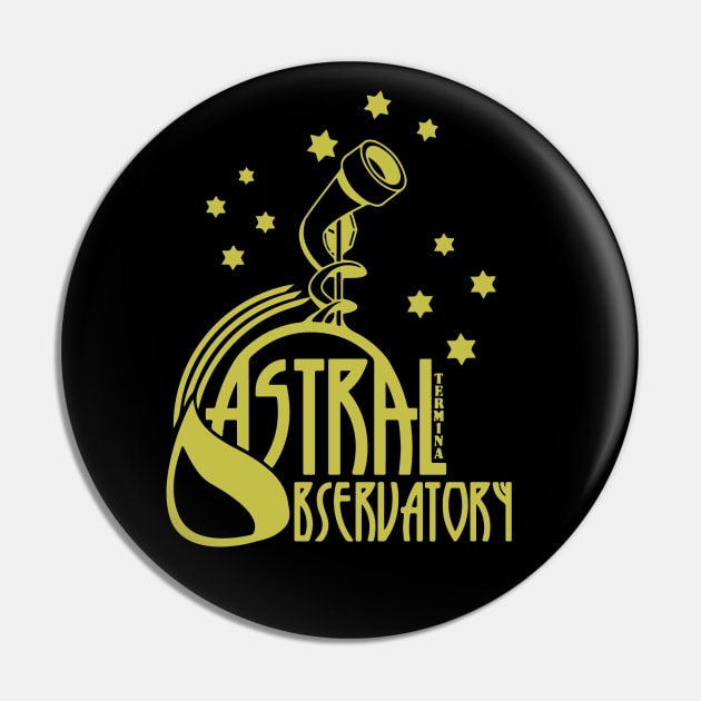 Astral Observatory trasparent Pin by MadameDaFunkDesign