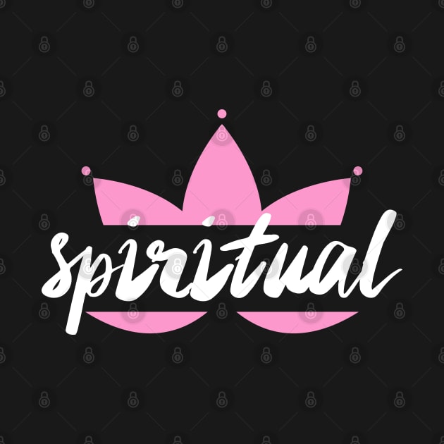 spiritual on pink lotus Yoga design by FOGSJ