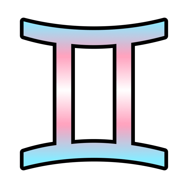 Gemini Trans Pride Symbol by SillyStarlight