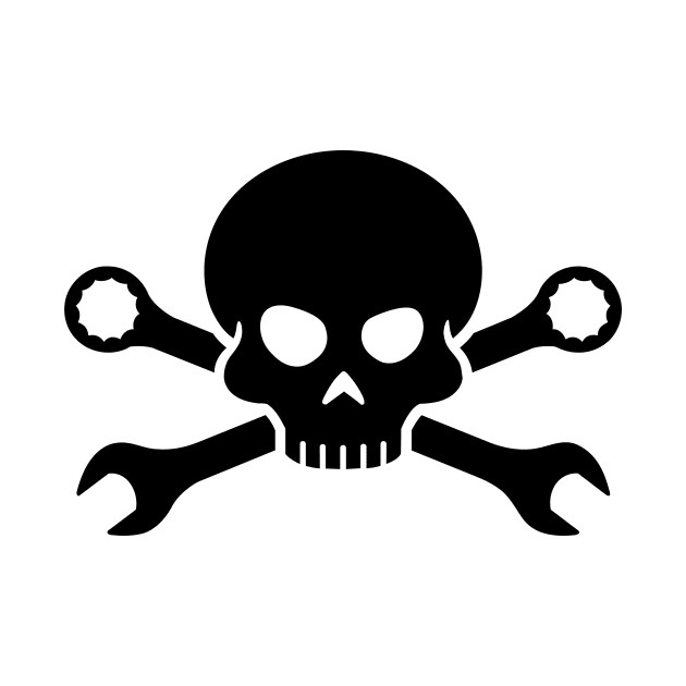 Skull 'n' Tools - Screw Pirate 1 (black) by GetThatCar