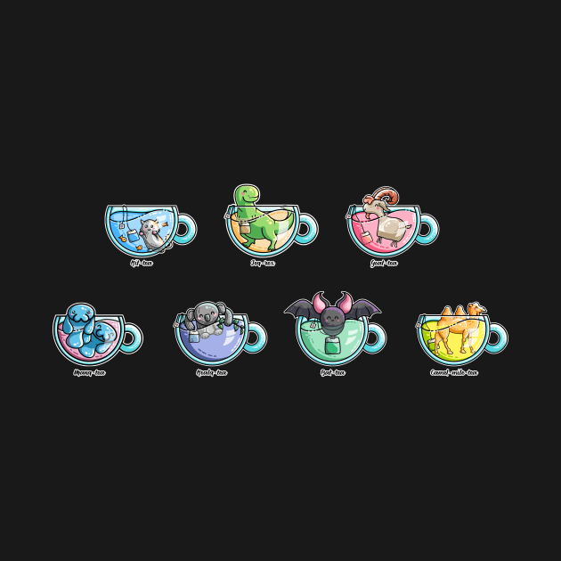 Kawaii Cute Tea Puns Collection by freeves