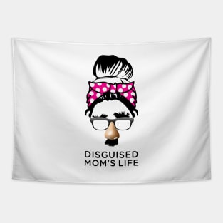 Mom disguisted Life Mom Messy Bun Mothers Day Gift Tapestry