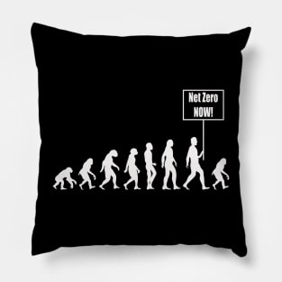 Net Zero Now (Light Figures) Pillow