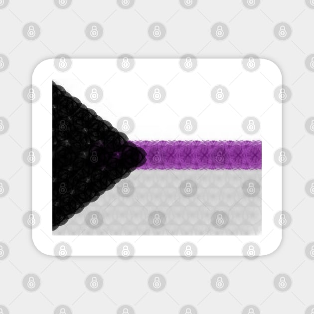 Spirograph Patterned Demisexual Flag Magnet by RachelEDesigns