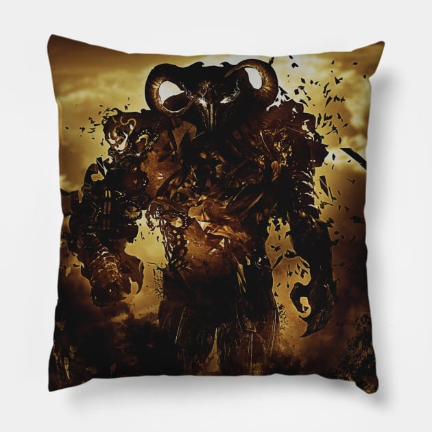 Dahaka The Guardian of Time Pillow by syanart