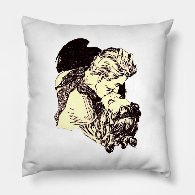 Passionate kiss Pillow by Marccelus