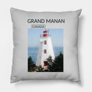 Grand Manan Island New Brunswick Canada Lighthouse Gift for Canadian Canada Day Present Souvenir T-shirt Hoodie Apparel Mug Notebook Tote Pillow Sticker Magnet Pillow