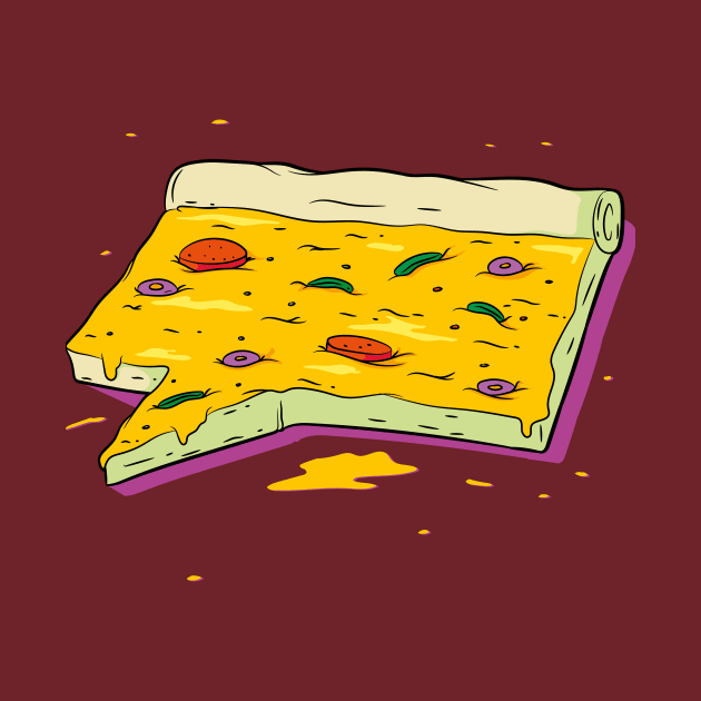 pizza slice tomato by xolakenak